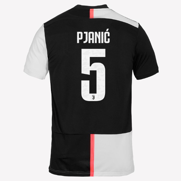 Maillot Football Juventus NO.5 Pjanic Domicile 2019-20 Blanc Noir